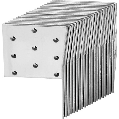 Sarokösszekötő lemez 60 mm x 60 mm x 60 mm horganyzott 20 darab