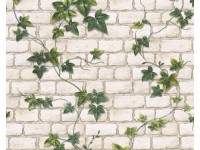 Tapéta 9804-34 papír kő- és levélmintás FSC