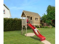 Weka Tabaluga játszóház hullámcsúszdával 332 cm x 125 cm x 235 cm piros Weka Tabaluga játszóház hullámcsúszdával 332 cm x 125 cm x 235 cm piros