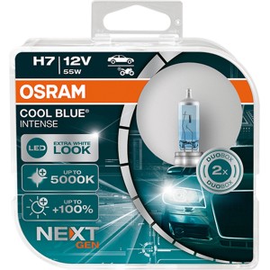 Osram Cool Blue Intense H7, 12V, 55W, Duo Box autóhoz és motorkerékpárhoz. Autóelektronika.
