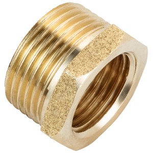 Réz szűkítő szivattyúkhoz, külső menet 26,4 mm (R 3/4) x belső menet 18,6 mm (Rp 1/2) házi vízművekhez.