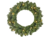 Tramso koszorú 45 cm átmérő 16 LED meleg - / hidegfehér beltérre és kültérre