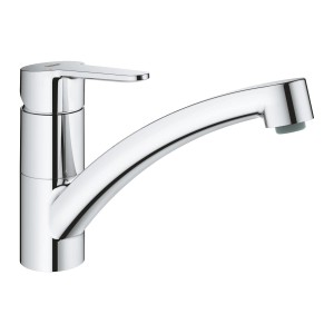 Grohe QuickFix Start Eco króm mosogató csaptelep forgatható kifolyóval.