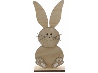 Fa nyuszi ülő 22,5 cm x 10 cm x 4 cm barna