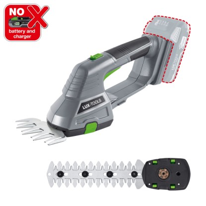 LUX-TOOLS 20 V akkus fű- és cserjenyíró 1 PowerSystem A-GS-20/20