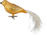 Karácsonyi dekoráció műanyag madarak csipesszel világosbarna 2 darab Karácsonyi dekoráció műanyag madarak csipesszel világosbarna 2 darab