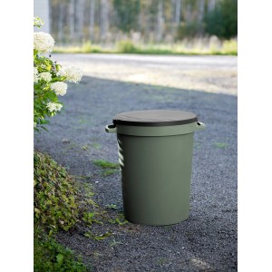 Orthex 80 l Forest Green tartály fedővel, ideális otthonra és kertbe.