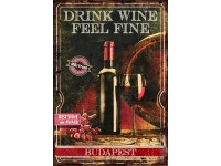 Retro-Gift hűtőmágnes Wine shop 9 cm x 6,5 cm Retro-Gift hűtőmágnes Wine shop 9 cm x 6,5 cm