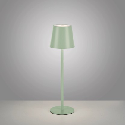 Just Light akkumulátoros LED-es asztali lámpa Euria zöld 37 cm x 110 átmérő