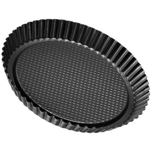 Zenker gyümölcstorta forma, 30 cm, fekete metál, acélból, tapadásmentes bevonattal.