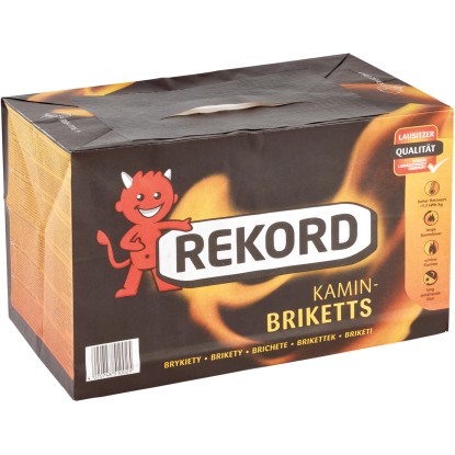 Rekord szénbrikett papírba csomagolt 10 kg - os kiszerelés