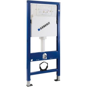 Geberit Duofix Basic falsík előtti szerelőelem fali WC-hez tartállyal.