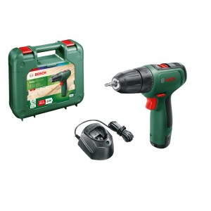 Bosch EasyDrill 1200 akkus fúró-csavarozó készlet akkumulátorral, töltővel és kofferrel.