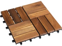 Moduláris járólap akáciából 30 cm x 30 cm 6 darab