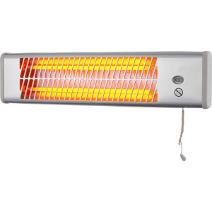 Kvarc fali fűtőtest 1200W, elektromos fűtőtest húzókapcsolóval falra szereléshez.