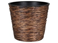 A.H.G. Sticking Roll kaspó vízijácinttal 16 cm x 14 cm Koptatott barna