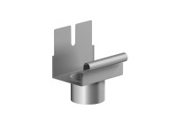 Ereszcsatorna betorkollócsonk négyszögletes ereszcsatornákhoz RG 75 natúr alumín