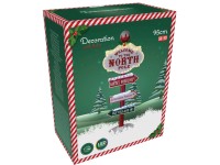 Karácsonyi világító tábla Északi-sark 59 LED színes