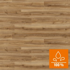 Kaindl laminált tölgy Cordoba Noble, vízálló, fa hatású. Közelkép a laminált padlóról.