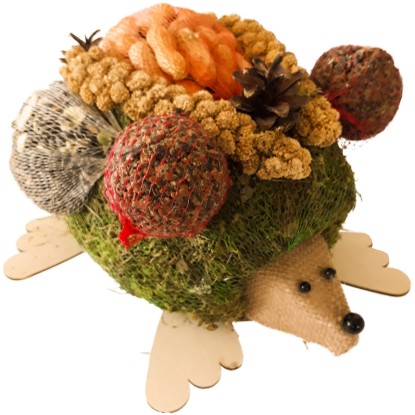 Madáretető sündisznó átmérő kb. 30 cm x 25 cm