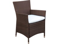 Kerti karosszék Davenport Brown polirattanból