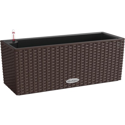 Lechuza Balconera Cottage 50 mokka színben: Balkonláda öntözőrendszerrel, 50x19 cm.
