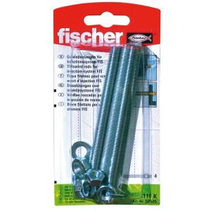 Fischer Injektáló menetes horgony FIS GS M8 x 110 K, 4 darab, változó rögzítésekhez.