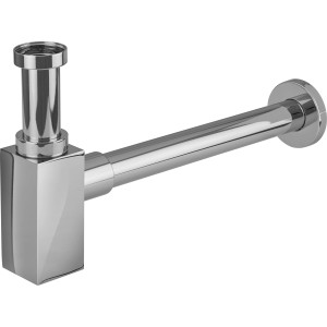 Design szifon 32 mm krómozott sárgarézből mosdókagylókhoz.