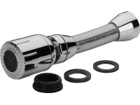 Csaptömlő víztakarékos konyhai zuhanyoztatóval M22/M24 krómozott fekete Csaptömlő víztakarékos konyhai zuhanyoztatóval M22/M24 krómozott fekete