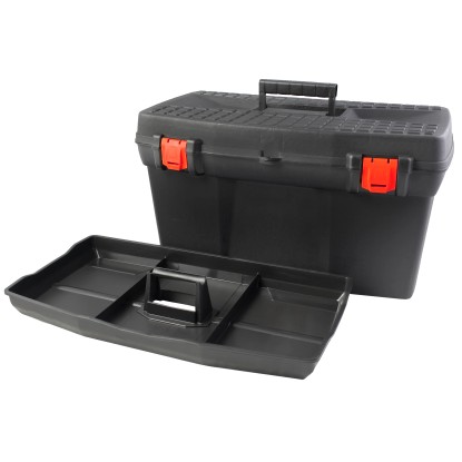 Szerszámosláda Basic 26 műanyag fekete 26"