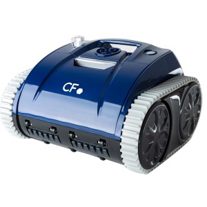 Kék-fekete CF CF200CL akkumulátoros medence robot az automatikus tisztításhoz.