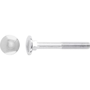 Horganyzott LUX laposfejű csavar M5 x 40 mm részleges menettel, 100 darab.