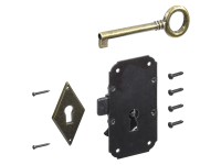 Bútorzár antik 2 patinált réz Bútorzár antik 2 patinált réz