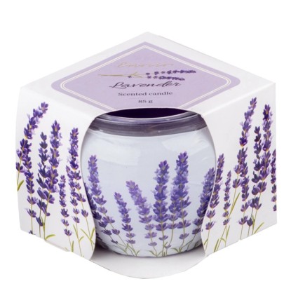 Emocio Üveg illatgyertya 70 mm x 62 mm Levendula