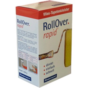 Csomag RollOver Rapid vlies tapétaragasztó, 500g, festőhengerrel.