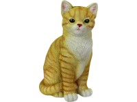 Dekor ülő macska figura 14 cm x 10 cm x 20 cm barna Dekor ülő macska figura 14 cm x 10 cm x 20 cm barna