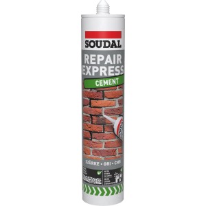 Soudal Repair Express Cement patron, használatra kész javítóhabarcs.