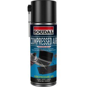 Soudal sűrített levegős spray tisztításhoz, pl. számítógépekhez és billentyűzetekhez.