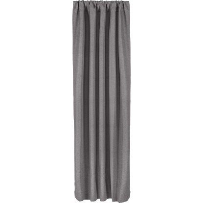 OBI függöny-szett bújtatóval 2 db 135 cm x 250 cm sötétszürke