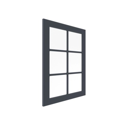 Modena 50 cm x 71 cm-es vitrines előlap matt indigó