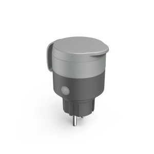 Hama WLAN aljzat kültéri, 2300W, szürke-fekete, kültéri eszközök vezérléséhez.