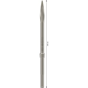Bosch Pro R-Tec Speed SDS-max hegyes véső, 400 mm, szürke, bontási és vésési munkákhoz.