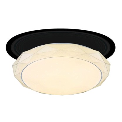 Globo Andi LED Dim mennyezeti lámpa 50 cm 48 W fehér - fekete csilligó effekttel