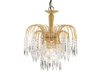 Searchlight Waterfall három foglalatos arany kristály csillár E14 60W