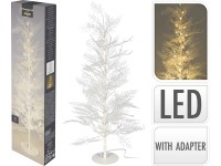Fenyőfa LED-del 60 cm fehér
