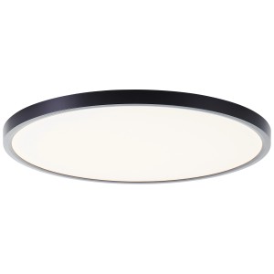 Lotti LED mennyezeti lámpa, Ø 50cm, fekete/fehér, dimmelhető, RGB és CCT funkcióval.
