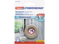 tesa Powerbond kétoldalas átlátszó rögzítőszalag 1,5 m x 19 mm