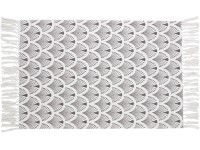 OBI pamut szőnyeg mintás fehér-szürke 60 cm x 90 cm OBI pamut szőnyeg mintás fehér-szürke 60 cm x 90 cm