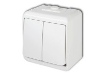 Aquastar csillárkapcsoló jelzőfényes IP54 fehér Aquastar csillárkapcsoló jelzőfényes IP54 fehér