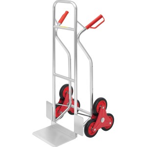 Pro-Bau-Tec alumínium lépcsőjáró talicska, 150 kg teherbírás építkezéshez és szállításhoz.